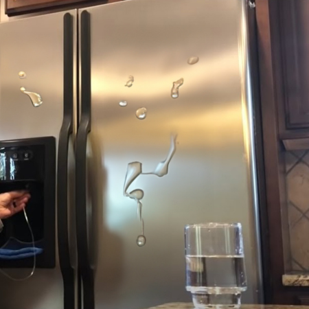 Carefully clean the refrigerator
