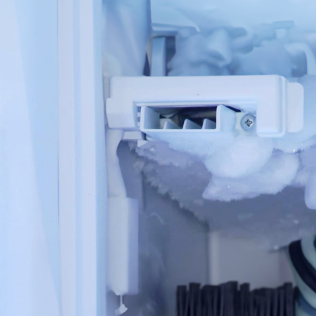 Look for Clogged Ice in Ice Maker