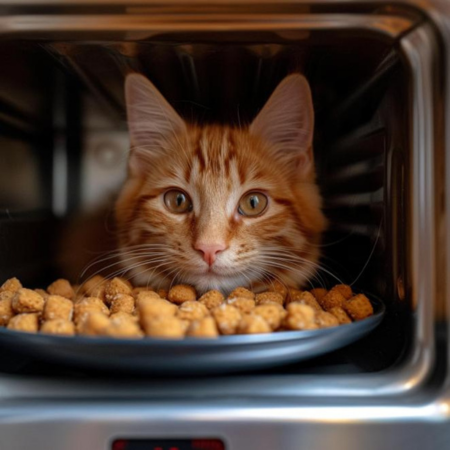 Cat food heating