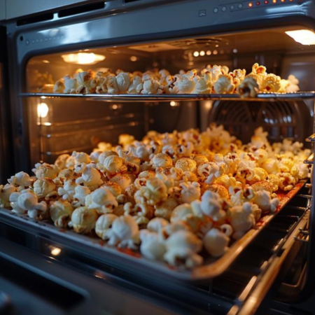making popcorn in oven